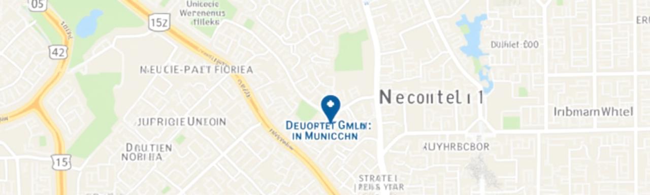 Karte mit dem Standort der Deuortei GmbH in München